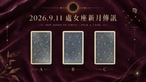 2026.9.11處女座新月三選一占卜牌陣 (1)